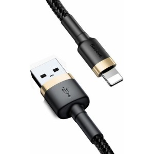 Baseus cable USB A to Lightning 2,4A Cafule CALKLF-BV1 1 m black gold