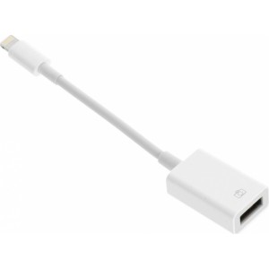 OEM Adapter OTG USB A (female) to Lightning (male) white