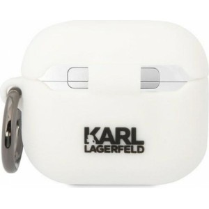 Karl Lagerfeld case for APPLE Airpods 3 KLA3RUNCHH (3D Sil NFT Choupette) white