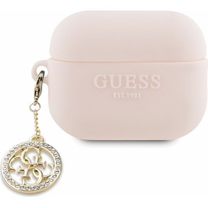 Guess case for APPLE AirPods Pro 2 (2022 / 2023) GUAP23DSLGHDP (3D Rubber 4G Diamond Charm) pink