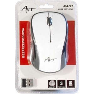 ART wireless computer mouse 2400 dpi AM-92 white