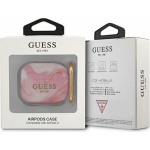 Guess case for APPLE AirPods 3 GUA3UNMP (Marble Collection) pink