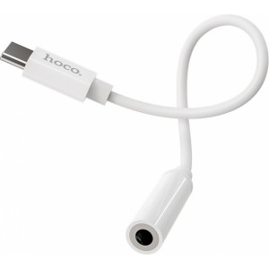 Hoco adapter AUX Type C to Jack 3,5 mm LS30 white