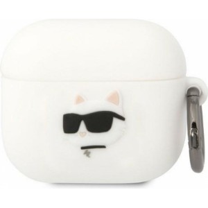 Karl Lagerfeld case for APPLE Airpods 3 KLA3RUNCHH (3D Sil NFT Choupette) white