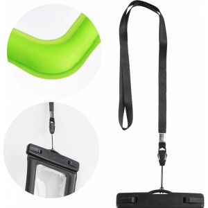 OEM WWaterproof bag for mobile phone with plastic closing AIRBAG green