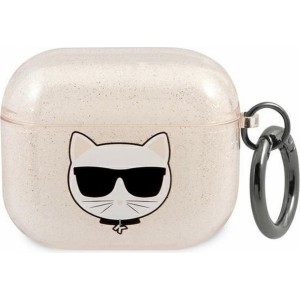 Karl Lagerfeld case for APPLE Airpods 3 KLA3UCHGD gold + glitter