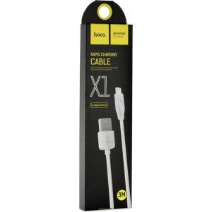 Hoco cable USB A to Lightning 2,1A X1 3 m white