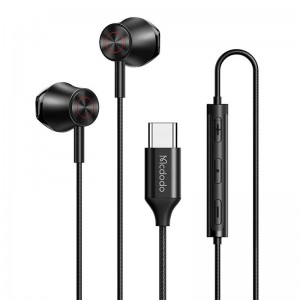 Mcdodo Wired earphones Mcdodo HP-4070, USB-C (black)