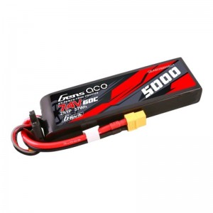 Gens Ace G-Tech 5000mAh 7.4V 60C 2S1P Lipo PC material case with XT60 Plug