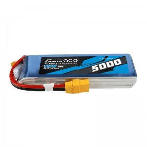 Gens Ace 5000mAh 11.1V 45C 3S1P lipo battery with XT90 Plug