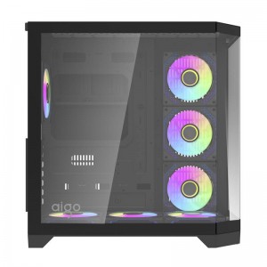 Darkflash Darflash FT418 PRO computer case + 7 aRGB fans (black)