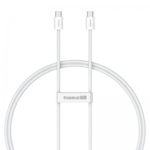 Baseus Kabel szybkiego ładowania USB-C do USB-C Baseus Superior 2 100W 1m (biały)