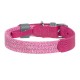 Waudog Classic Dog collar with QR code Waudog size M pink