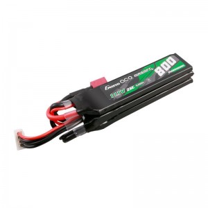 Gens Ace 25C 800mAh 3S1P 11.1V NUNCHUCK 3X Airsoft Gun Lipo Battery with Deans(T) Plug