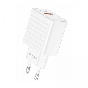 Foneng EU42 USB-C+USB-A 20W mains charger (white)