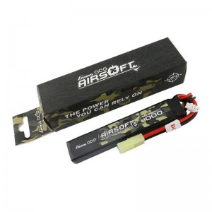 Gens Ace 25C 1000mAh 2S1P 7.4V Airsoft Gun Lipo Battery with mini Tamiya Plug