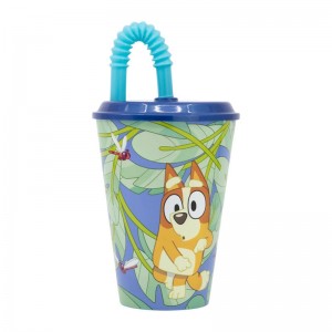 Stor Water Cup with Straw for Kids STOR 50630 430 ml Bluey (blue)