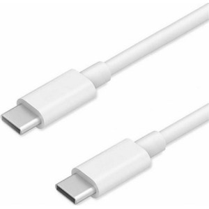 Samsung EP-DN-970BWE 3A Ātrais USB-C uz USB-C Datu un Lādēšanas Kabeļs 1m Balts (OEM)