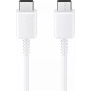 Samsung EP-DN-970BWE 3A Ātrais USB-C uz USB-C Datu un Lādēšanas Kabeļs 1m Balts (OEM)