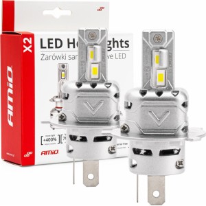 Amio LED Headlights X2 Series H4/H19 AMiO-02972