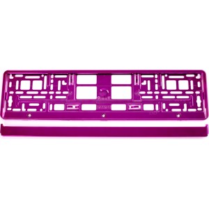 Utal License Plate Frame - Pink metalic