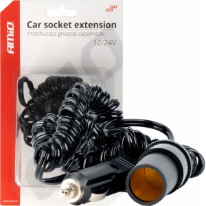 Amio Car lighter socket extender 12V 24V 300cm AMIO-03805