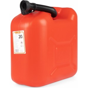 Borg Hico Plastic fuel can 20L, red