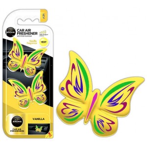 Mtm Industries Car air freshener AROMA FANCY SHAPES BUTTERFLY Vanilla