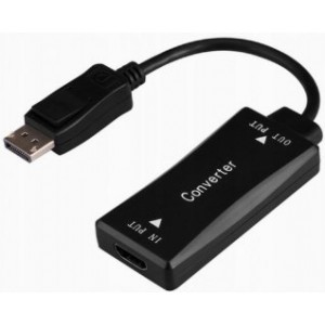 Gembird Adapteris DisplayPort / HDMI / 15cm / 4K