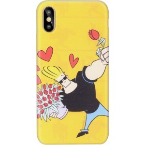 Cartoon Network Johnny Bravo Силиконовый чехол для Apple iPhone XS Max Love