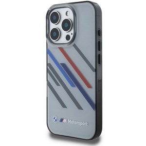 BMW Motorsport IML Random Stripes Aizsargapvalks Priekš Apple iPhone 16 Pro