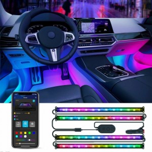Govee RGBIC Interior Car Viedais joslas Apgaismojums Bluetooth