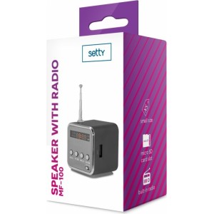 Setty MF-100 Skaļrunis ar FM Radio / Micro SD / USB / Aux