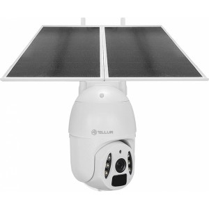 Tellur Smart WiFi Solar Camera P&T 3MP, 2K UltraHD, PIR, 20W solar panel, white