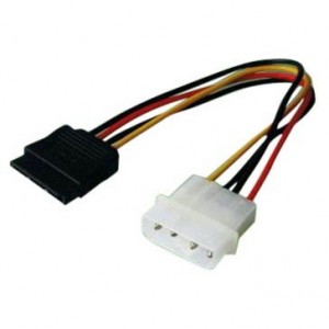 Sbox SATA POWER CABLE 15P-4P/TC- 0.25M SATA-POWER