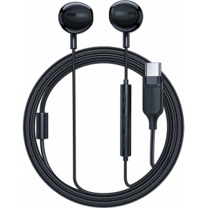 Acefast L2 in-ear headphones with USB-C connector, microphone and remote control 1.2 m - black