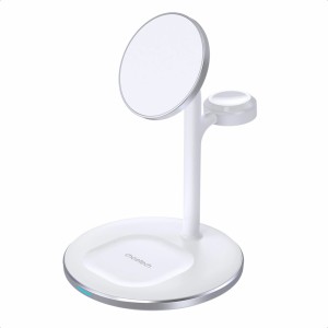 Choetech inductive charger (MagSafe compatible) stand for iPhone, Apple Watch, AirPods white (T585-F)