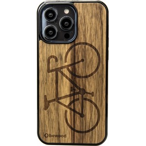 Bewood Bicycle Limba Wooden Case for iPhone 15 Pro Max - Light Brown