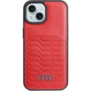 Audi Synthetic Leather case with MagSafe for iPhone 15 / 14 / 13 - red
