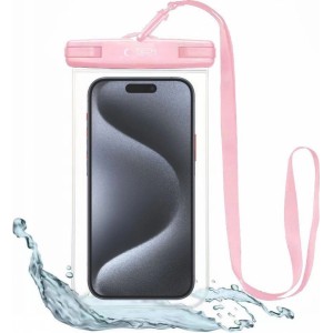 Tech-Protect Waterproof Case UWC7 waterproof cover for devices up to 6.9" - pink