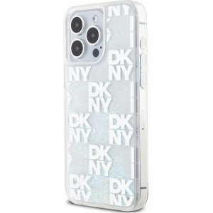 Dkny Etui DKNY Liquid Glitter Multilogo na iPhone 15 Pro Max - białe