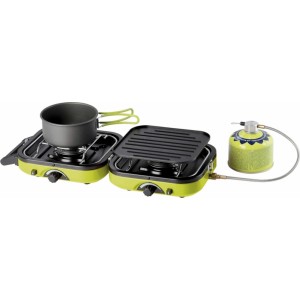Meva DUAL COMPACT + GRILL double camping stove