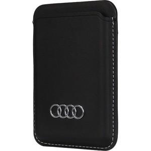 Audi Synthetic Leather magnetic wallet compatible with MagSafe - black
