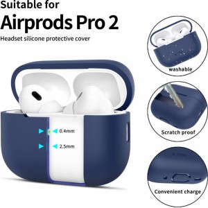 Tech-Protect Silicone Case for Apple AirPods Pro 1 / 2 - Blue