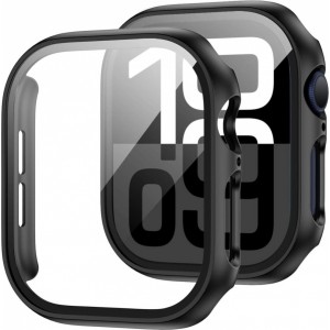 Tech-Protect Defense360 Tempered Glass Case for Apple Watch 10 (46mm) - Black