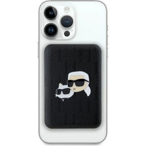 Karl Lagerfeld Powerbank inductive KLPB5FPGKSKCHK 16W 5000mAh black/black Karl&Choupette Head Pin MagSafe