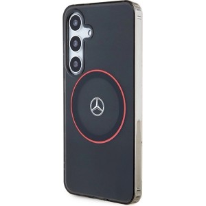 Mercedes Double Layer W Red MagSafe case for Samsung Galaxy S24 - black