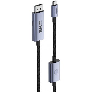 Baseus Adapter USB-C - DP Baseus 8K 1,5m (black)