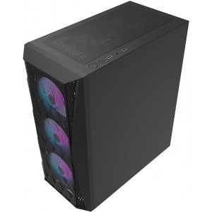 Darkflash Computer case Darkflash DK352 MESH + 4 aRGB fans (black)