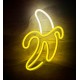 None Neon LED Light BANANA white yellow Bat + USB FLNE10 Forever Light